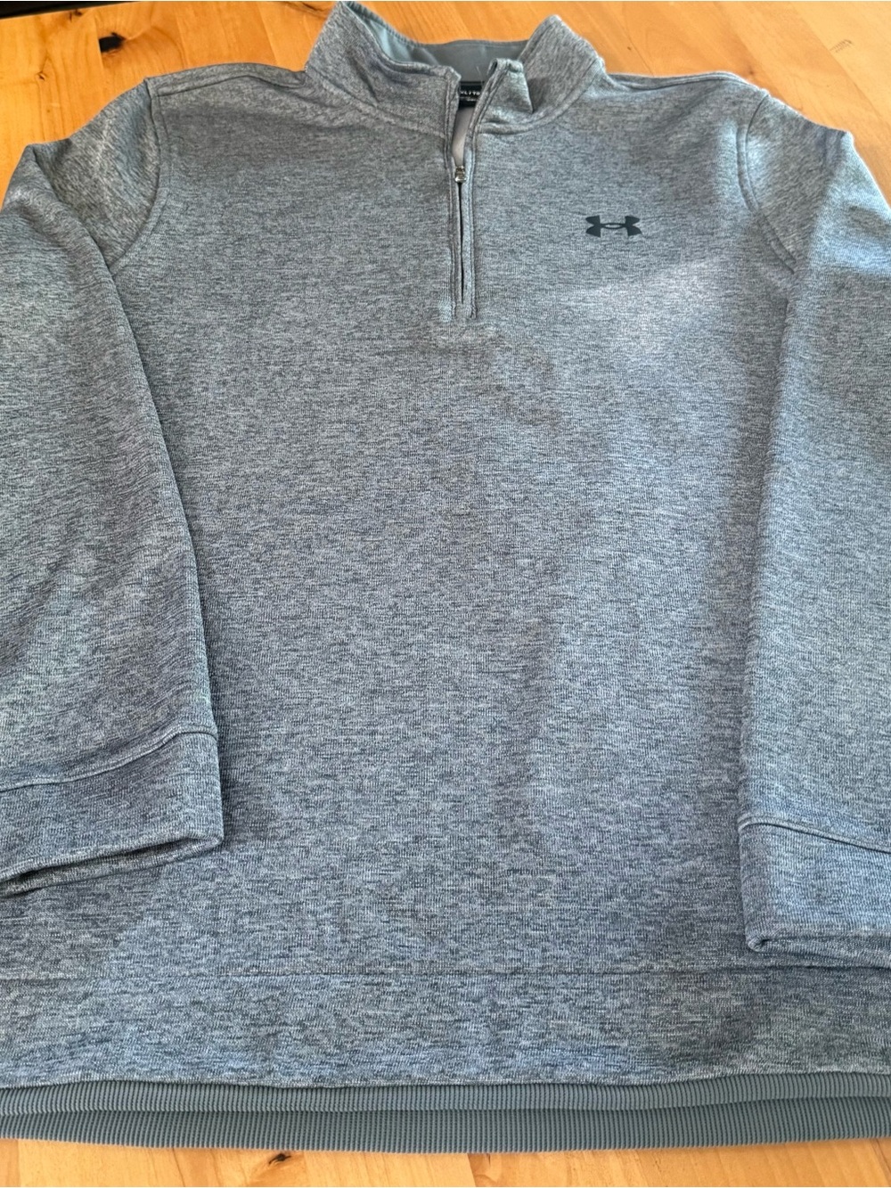 Under Armour Blue Gray Zip Crew Sweatshirt